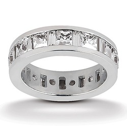 3.63 ct. Multi-shape Channel Set Diamond Eternity Wedding Band