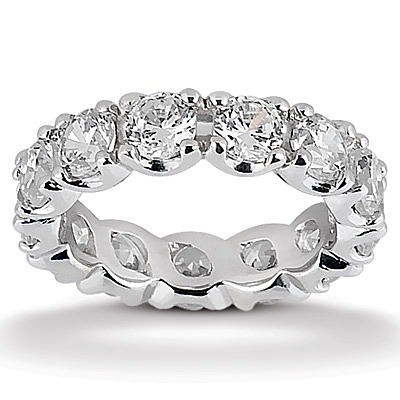 5.25 ct. Diamond Eternity Wedding Band - view 1
