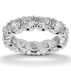 5.25 ct. Diamond Eternity Wedding Band thumbnail 1