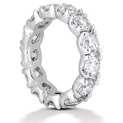 5.25 ct. Diamond Eternity Wedding Band thumbnail 3