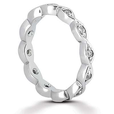 0.24 ct. Diamond Eternity Wedding Band thumbnail 3