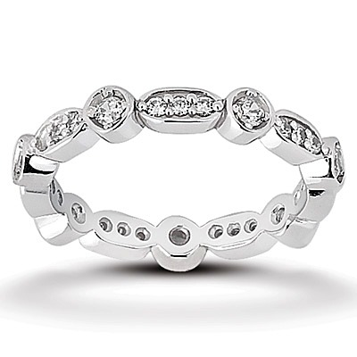 0.42 ct. Diamond Eternity Wedding Band