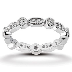 0.42 ct. Diamond Eternity Wedding Band