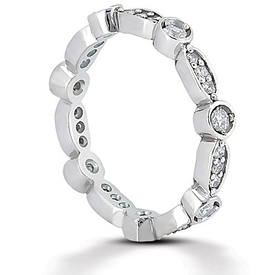 0.48 ct. Diamond Eternity Wedding Band 1 - view 3