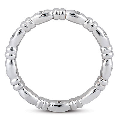 Contemporary Design Diamond Eternity Wedding Band (0.24 ct.) thumbnail 2