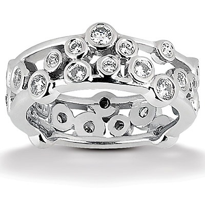 0.91 ct. Diamond Eternity Wedding Band 3 thumbnail 1