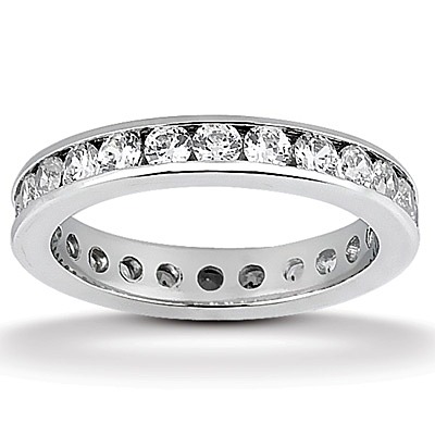 1.47 ct. Diamond Eternity Wedding Band - view 1