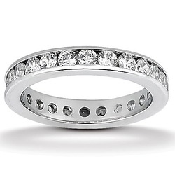 1.47 ct. Diamond Eternity Wedding Band thumbnail 1