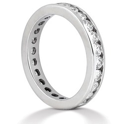 1.47 ct. Diamond Eternity Wedding Band thumbnail 3