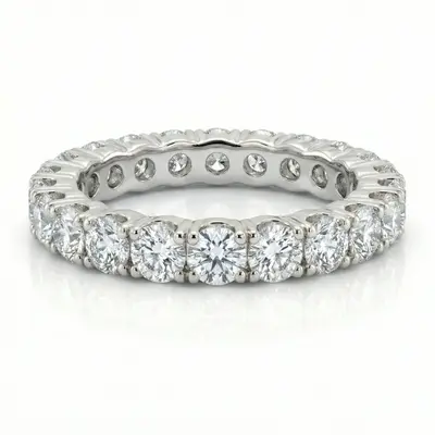 2.20 ct. Diamond Eternity Wedding Band 1 thumbnail 1
