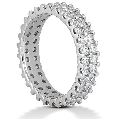 1.74 ct. Diamond Eternity Wedding Band 2 thumbnail 3