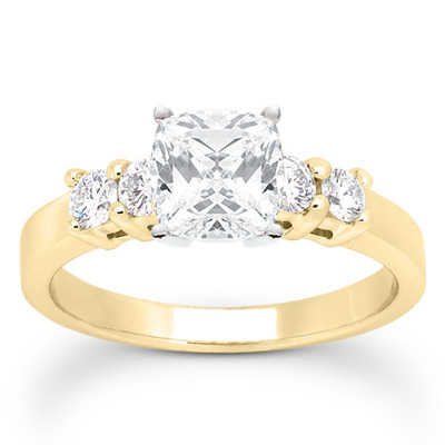 Round Cut Shared Prong Set Diamond Bridal Ring (0.40 ct. tw.) thumbnail 23