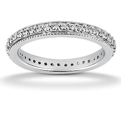 0.60 ct. Diamond Eternity Wedding Band thumbnail 1