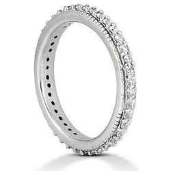 0.60 ct. Diamond Eternity Wedding Band thumbnail 3