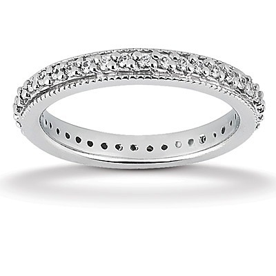 0.68 ct. Diamond Eternity Wedding Band thumbnail 1