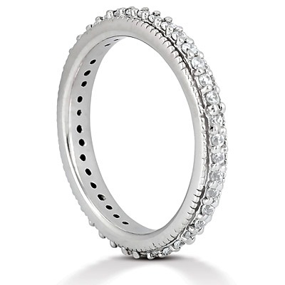 1.15 ct. Diamond Eternity Wedding Band - view 3