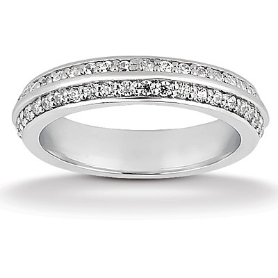 0.46 ct. Diamond Eternity Wedding Band thumbnail 1