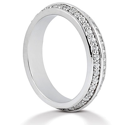 0.46 ct. Diamond Eternity Wedding Band - view 3