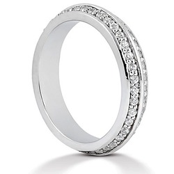 0.46 ct. Diamond Eternity Wedding Band thumbnail 3
