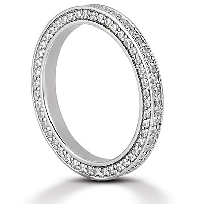 0.69 ct. tw. Diamond Eternity Wedding Band thumbnail 3