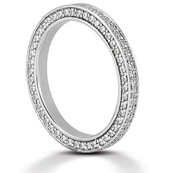 0.79 ct. t.w. Diamond Eternity Wedding Band thumbnail 3