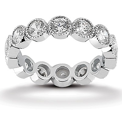 2.10 ct. Diamond Eternity Wedding Band 6 - view 1