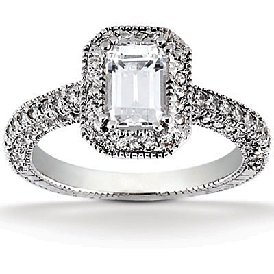 Halo Diamond Engagement Ring (0.76 t.c.w.)