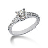 Round Cut Prong Set Diamond Engagement Rings