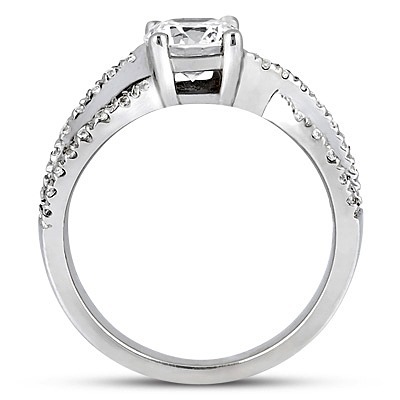 By-pass Design Diamond Bridal Ring (0.40 t.c.w.) thumbnail 2