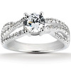 By-pass Design Diamond Engagement Ring  (0.42 t.c.w.)