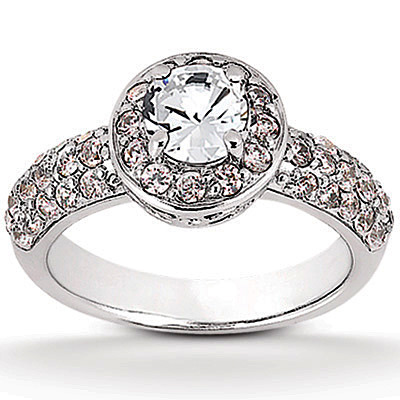 Unique Diamond Bridal Ring (0.88 t.c.w.) thumbnail 1