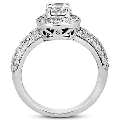 Exquisite Diamond Bridal Ring (0.92 t.c.w.) - view 2