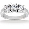 Classic Basket Three Stone Prong Set Diamond Ring (0.75 ct.tw.)