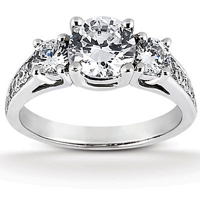 Three Stone Diamond Engagement Ring (0.62 t.c.w.) thumbnail 1