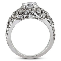 Diamond Accented Antique Engagement Ring (0.64 t.c.w.) thumbnail 2
