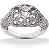 Fancy Diamond Accented Engagement Ring (0.61 t.c.w.)