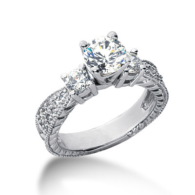 0.68 t.c.w Diamond Accented Engagement Ring thumbnail 13