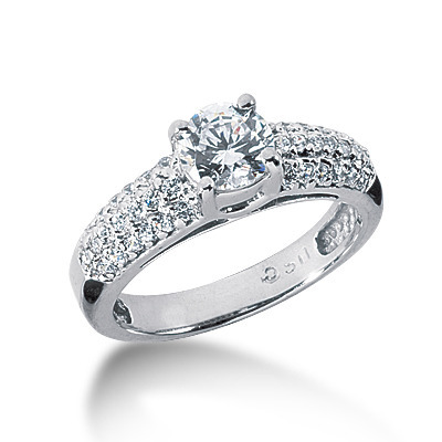 Round Cut Fancy Diamond Engagement Ring (0.38 t.c.w.)