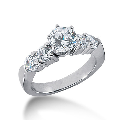 Shared Prong Diamond Engagement Ring (1.00 t.c.w.)