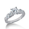 Shared Prong Diamond Band Engagement Ring (0.80 t.c.w.)