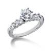 Shared Prong Diamond Band Engagement Ring (0.60 t.c.w.)