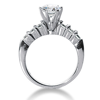Shared Prong Diamond Band Engagement Ring (0.60 t.c.w.) thumbnail 2
