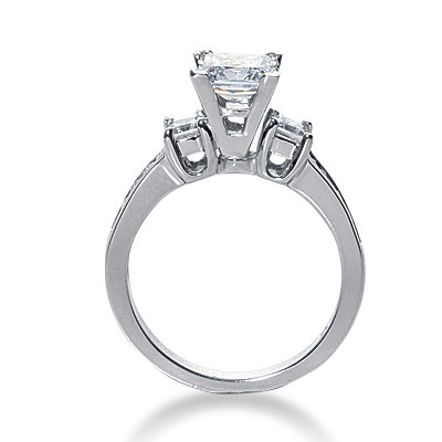 Multi-Shaped Channel Set Diamond Engagement Ring (0.49 t.c.w.) thumbnail 2
