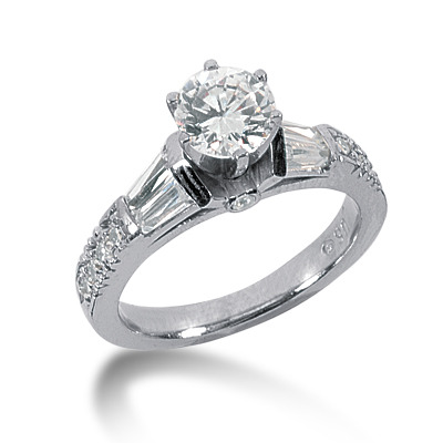 Multi Shape Diamond Engagement Ring (0.82 t.c.w.) - view 1