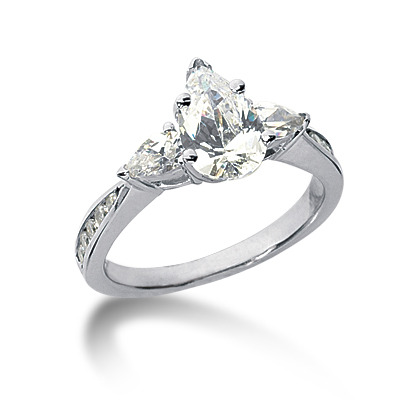 Pear Shaped Diamond Engagement Ring (0.51 t.c.w.)