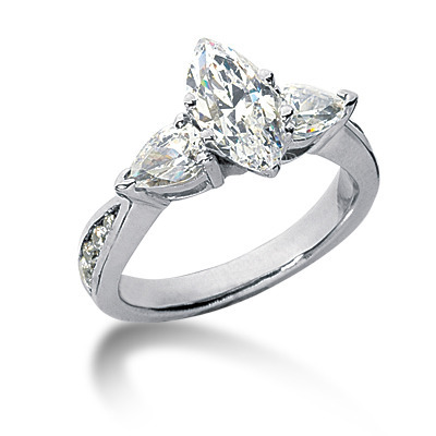 Pear-shaped Diamond Engagement Ring  (0.98 t.c.w.) thumbnail 13