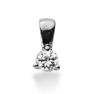 0.25ct Solitaire Diamond Pendant - view 1