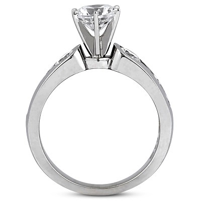 Die Struck Head Diamond Engagement Ring (0.71 t.c.w.) - view 2