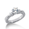 Antique Three Stone Diamond Engagement Ring (0.20 t.c.w.)