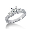 Antique Three Stone Diamond Engagement Ring (0.40 t.c.w.)